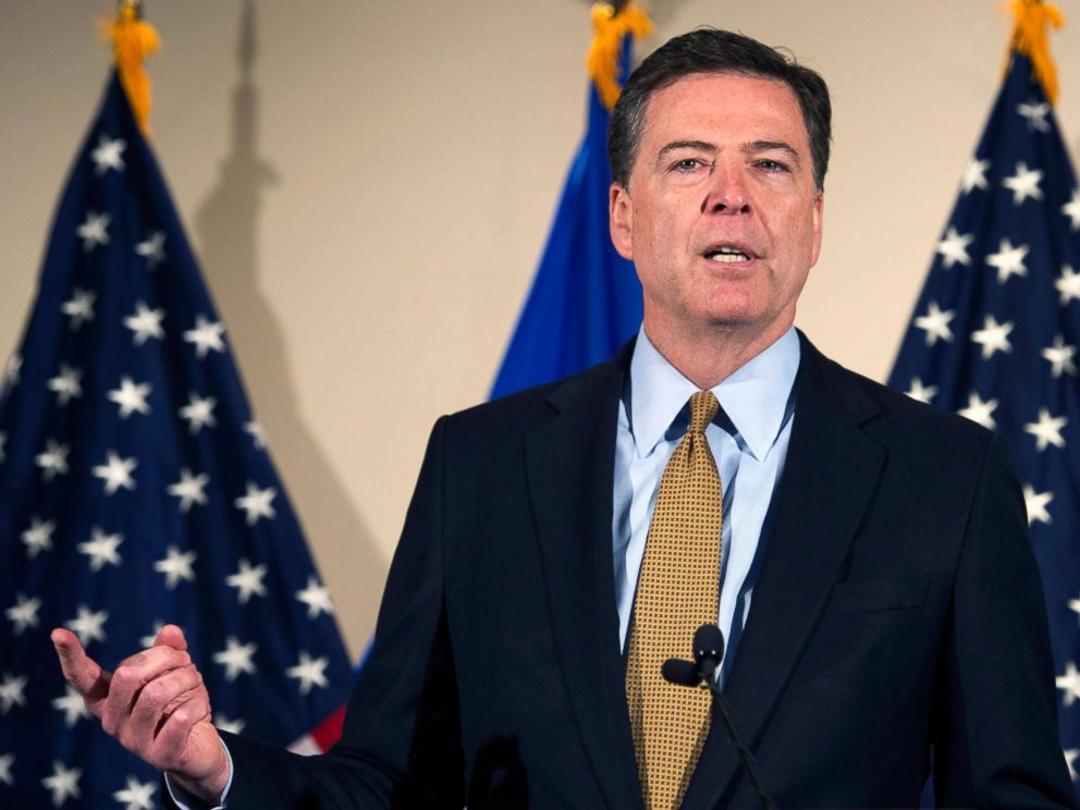 PHOTO: FBI Director James Comey makes a statement regarding Hillary Clintons emails at FBI Headquarters in Washington, D.C., July 5, 2016.