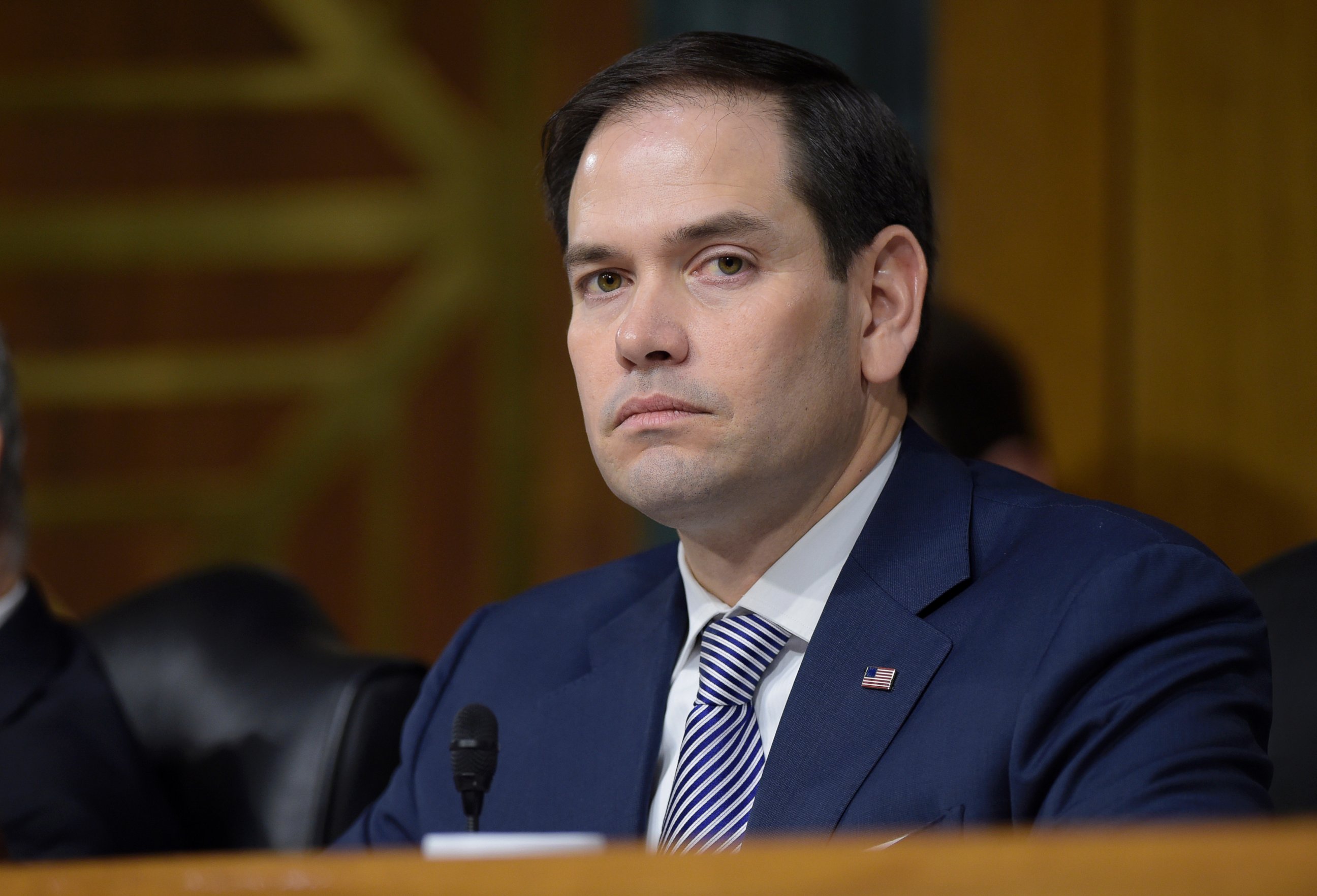 PHOTO: Sen. Marco Rubio listens to testimony during a Senate Intelligence Committee hearing on Capitol Hill in Washington,March 30, 2017, on Russian intelligence activities.