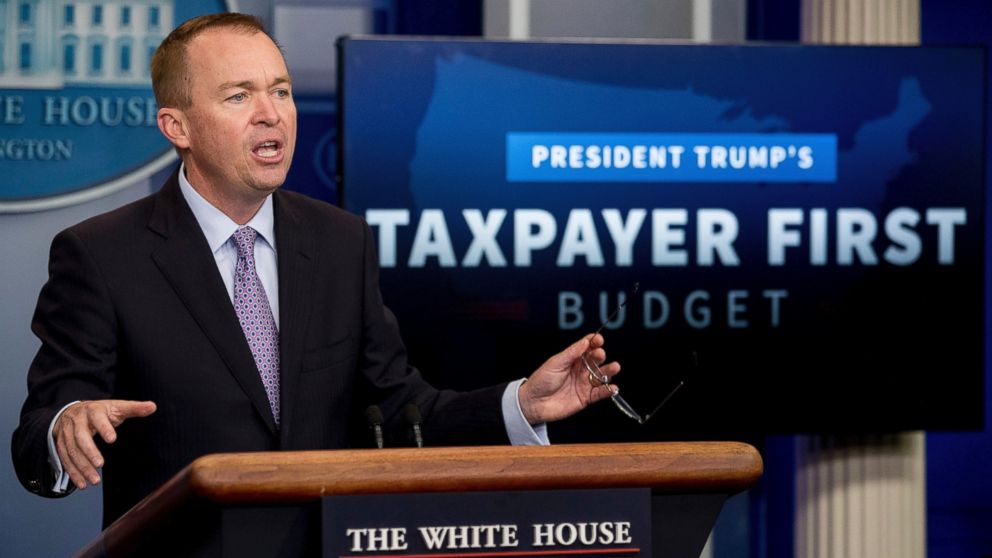 Budget Director Mick Mulvaney in the Press Briefing Room of the White House, May 23, 2017.