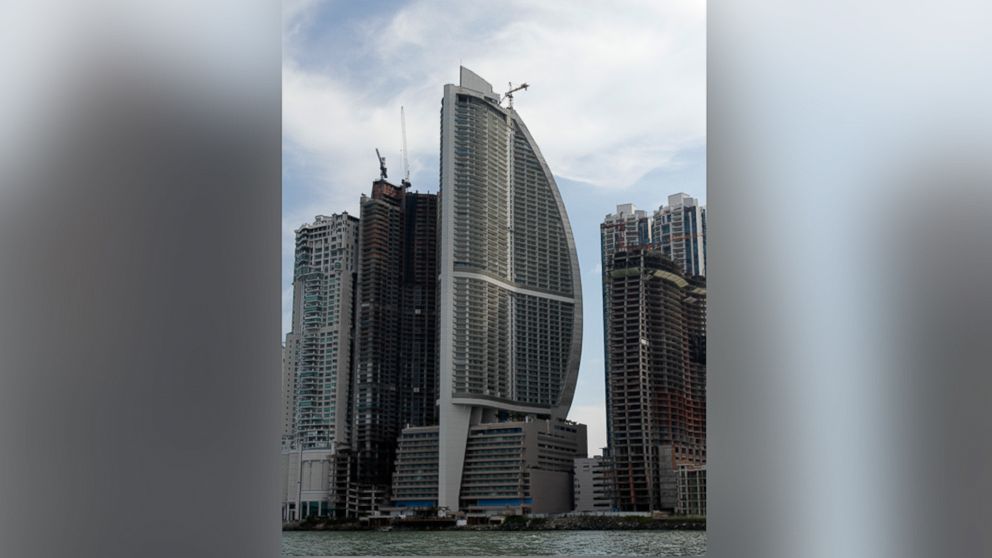 PHOTO: The Trump Ocean Club International Hotel and Tower, third building from left, is pictured July 4, 2011, in Panama City, Panama.