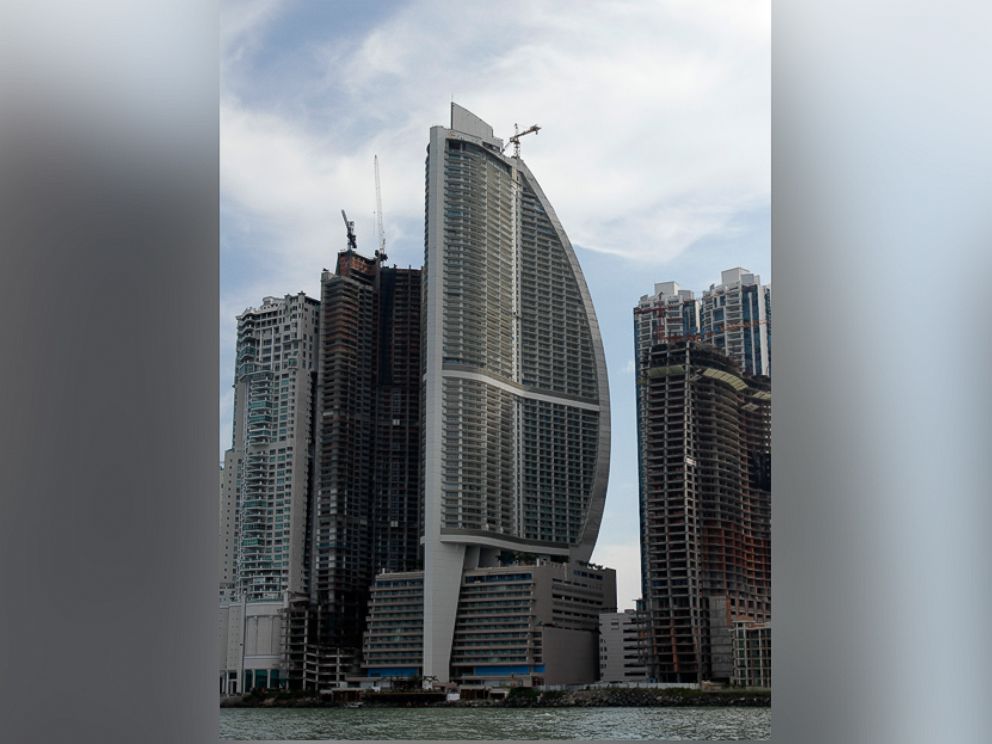 PHOTO: The Trump Ocean Club International Hotel and Tower, third building from left, is pictured July 4, 2011, in Panama City, Panama.