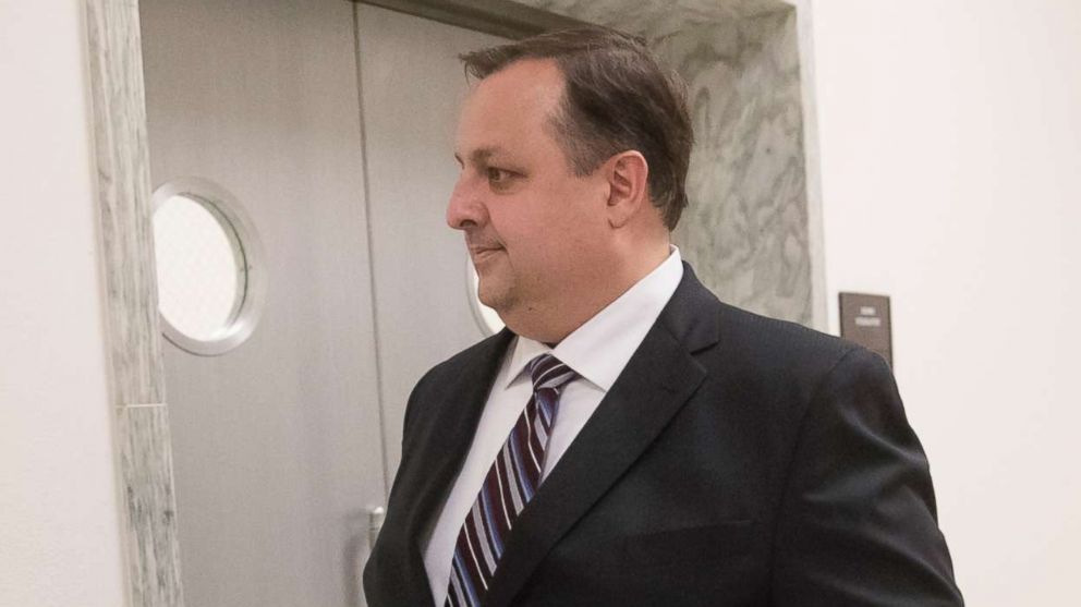 PHOTO: Walter Shaub Jr., director of the U.S. Office of Government Ethics walks on Capitol Hill in Washington in this Jan. 23, 2017 file photo.