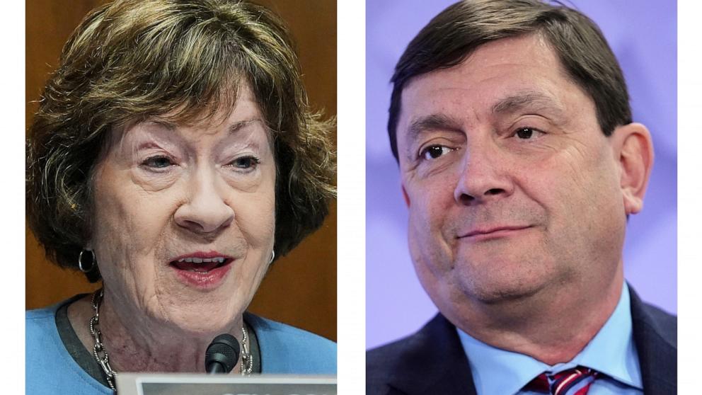 Collins and Jackson spar in first Maine Senate debate