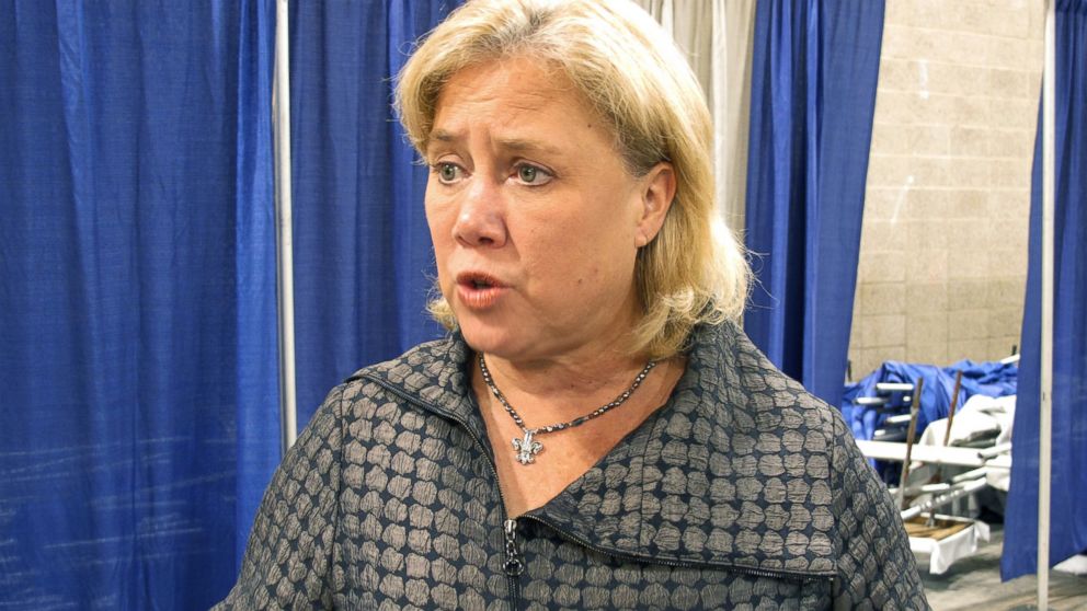 FILE - In this Aug. 2, 2014 file photo, U.S. Sen. Mary Landrieu speaks to the media in Baton Rouge, La.  