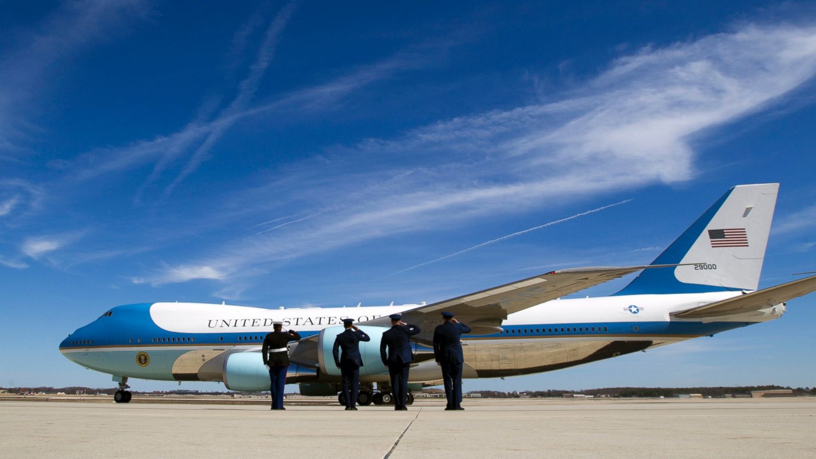 air force one location today