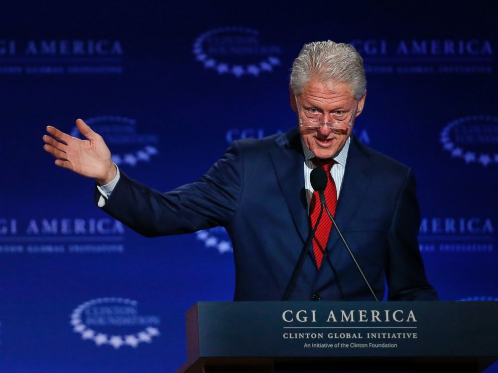 PHOTO: In this June 10, 2015 file photo, former U.S. President Bill Clinton speaks at annual gathering of the Clinton Global Initiative America, which is a part of The Clinton Foundation, in Denver.