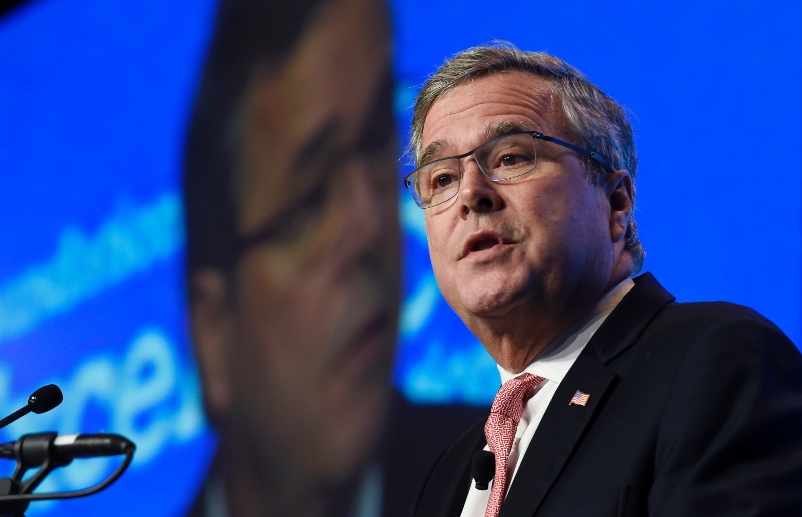 PHOTO: FILE - In this Nov. 20, 2014, file photo, former Florida Gov. Jeb Bush gives the keynote address at the National Summit on Education Reform in Washington. 
