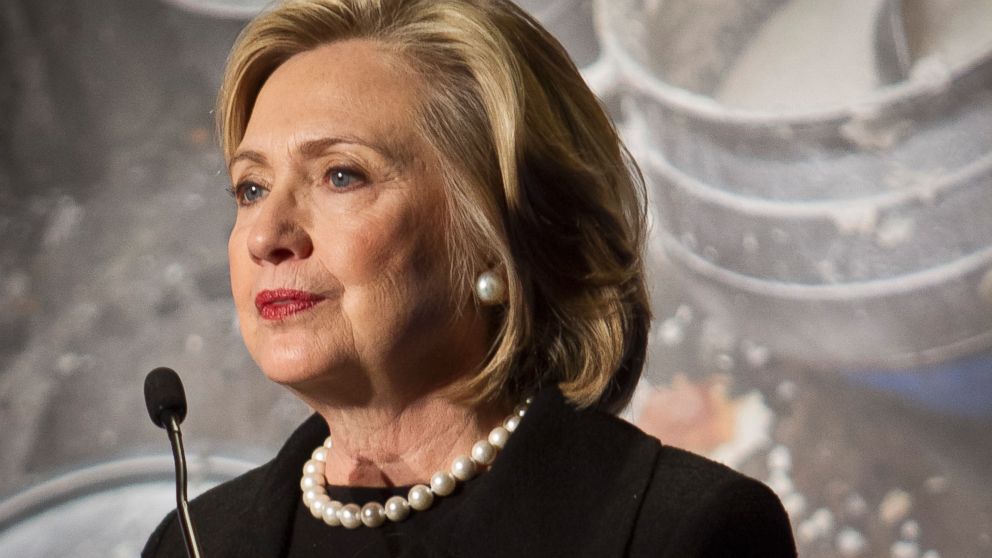 Hillary Rodham Clinton speaks during her keynote remarks at the Global Alliance for Clean Cookstoves summit, Nov. 21, 2014 in New York.