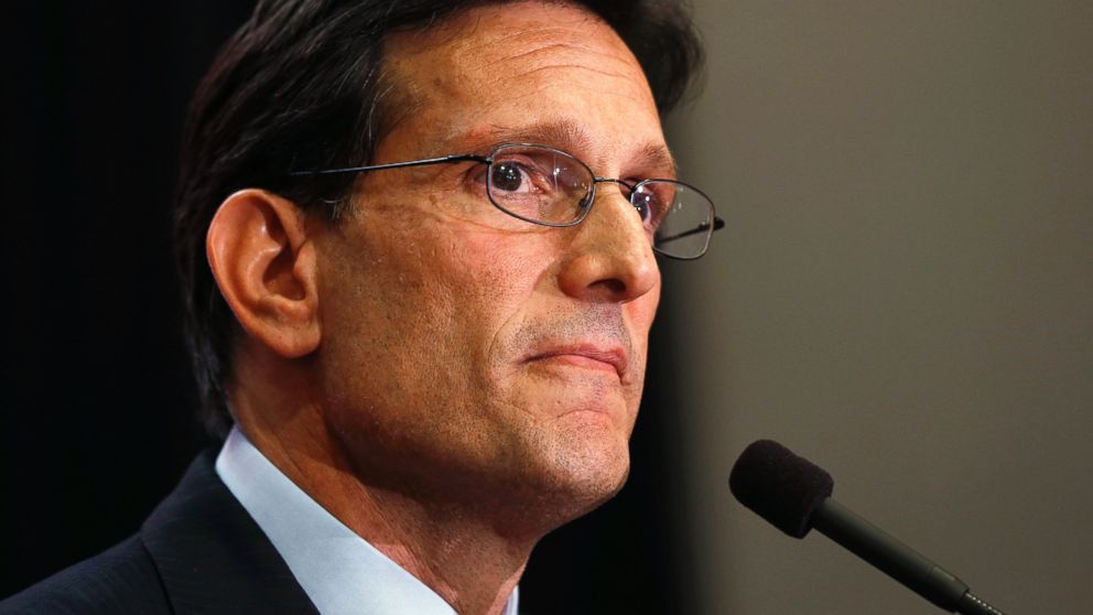House Majority Leader Eric Cantor delivers a concession speech in Richmond, Va., June 10, 2014. Cantor lost in the GOP primary to tea party candidate Dave Brat.