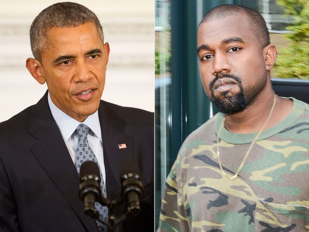 PHOTO: (L-R) President Barack Obama in Washington, Oct. 2, 2015. | Kanye West in New York City, Sept. 9, 2015.