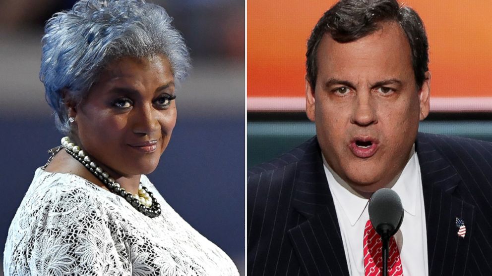Donna Brazile, left, and Chris Christie to appear on "This Week."