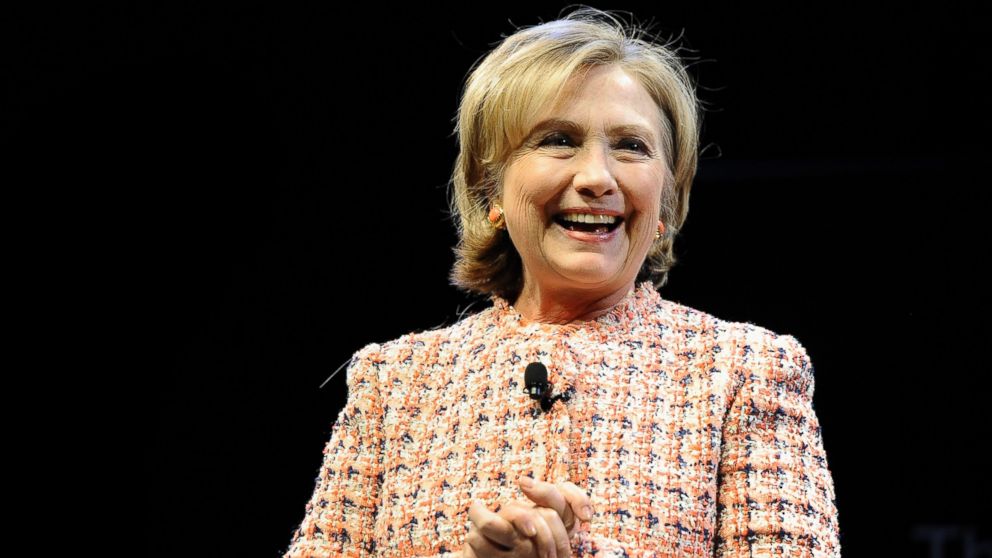 Former Secretary of State Hillary Rodham Clinton speaks at the Edmund Fusco Contemporary Issues Forum at the University of Connecticut, April 23, 2014, in Storrs, Conn.