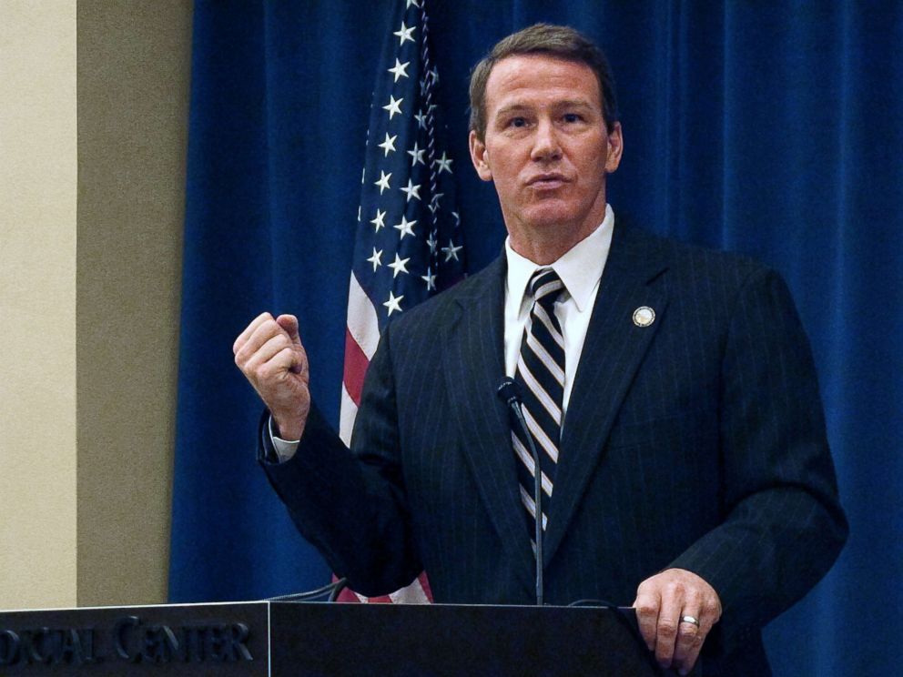 PHOTO: Ohio Secretary of State Jon Husted provides an overview of voting initiatives at a legislative forum hosted by The Associated Press in Columbus, Ohio, Jan. 30, 2014.