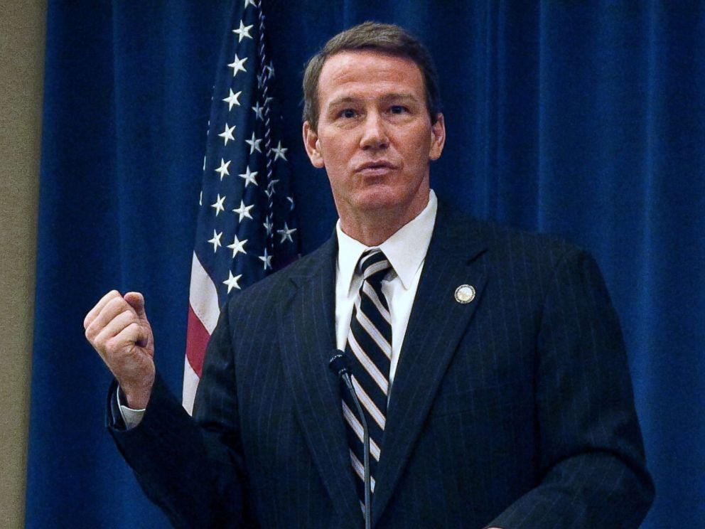 PHOTO: Ohio Secretary of State Jon Husted provides an overview of voting initiatives at a legislative forum hosted by The Associated Press in Columbus, Ohio, Jan. 30, 2014. 