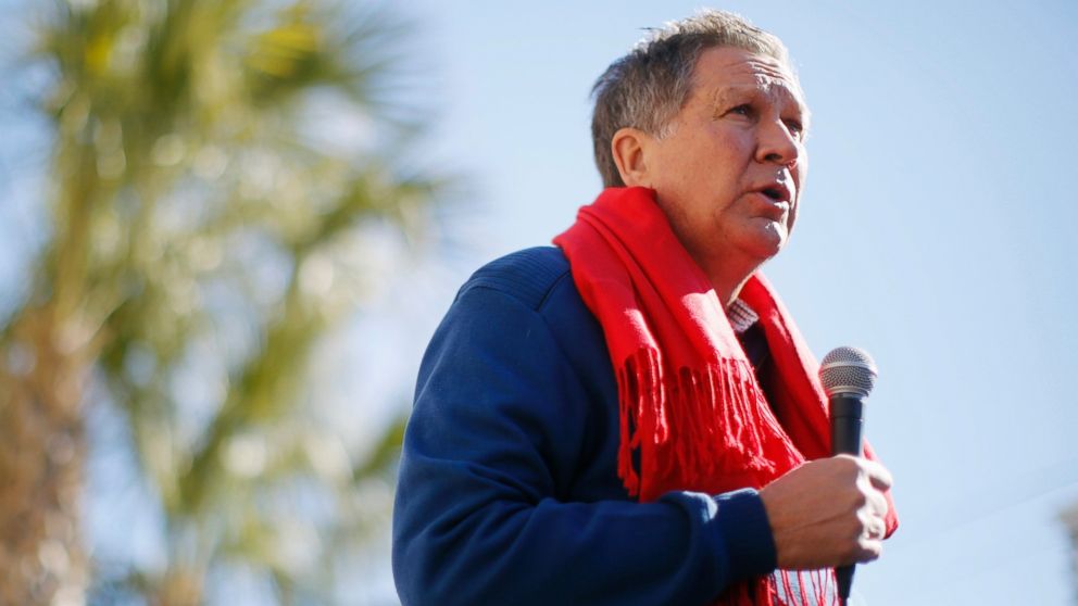 Republican presidential candidate, Ohio Gov. John Kasich speaks during a campaign stop, Feb. 11, 2016, in Pawleys Island, S.C.