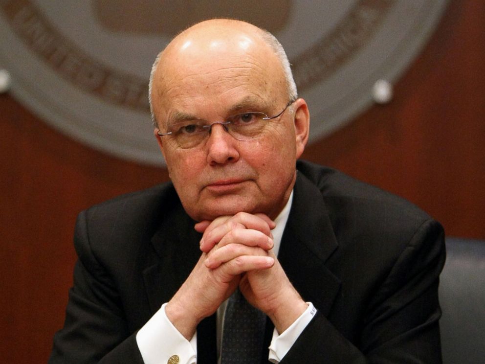 PHOTO: This Jan. 15, 2009, file photo shows then-CIA Director Michael Hayden, and a former National Security Agency (NSA) chief, participating in a news conference at CIA headquarters in Langley, Virginia.  
