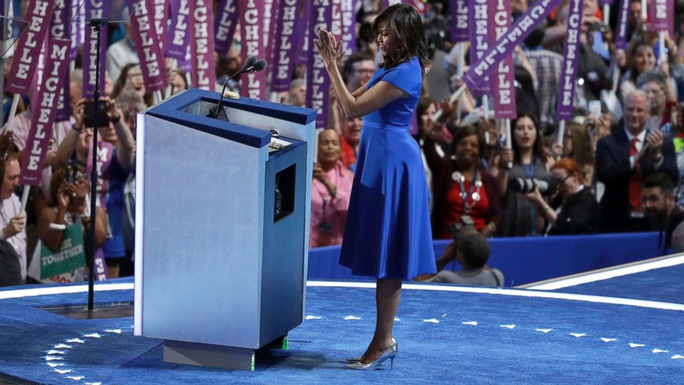 All About Michelle Obama's Blue DNC Dress - ABC News