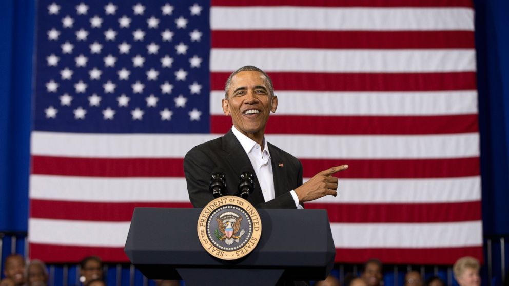 President Barack Obama speaks during a town hall at McKinley Senior High School on Jan. 14, 2016 in Baton Rouge, La.  