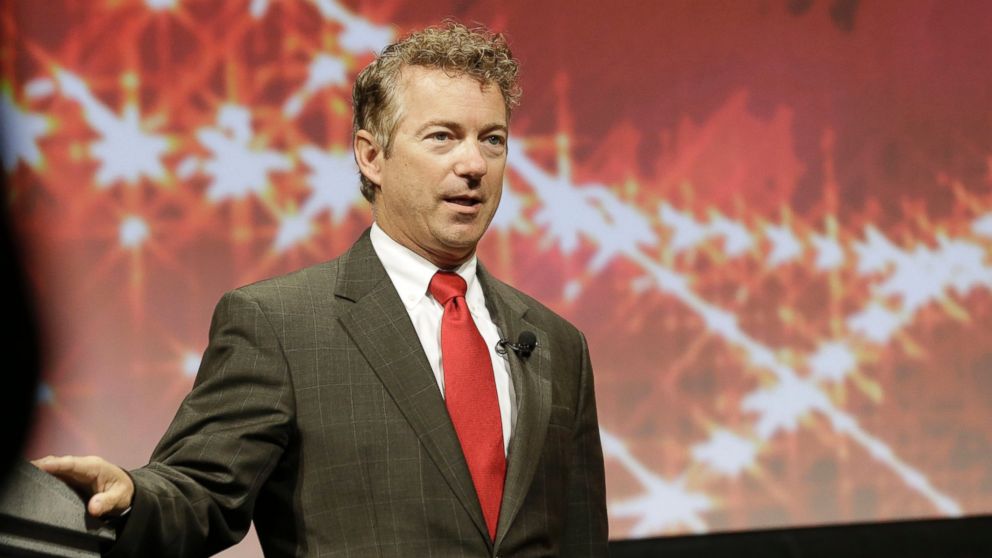 PHOTO: Kentucky Sen. Rand Paul speaks at the Americans for Prosperity gathering Aug. 29, 2014, in Dallas. 