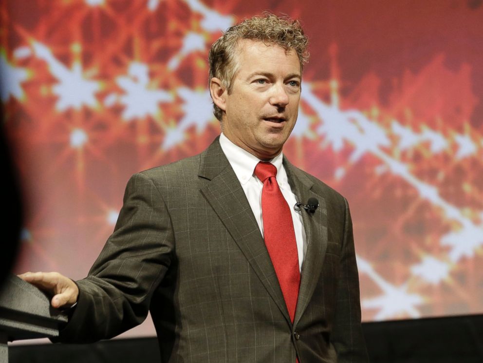 PHOTO: Kentucky Sen. Rand Paul speaks at the Americans for Prosperity gathering Aug. 29, 2014, in Dallas.