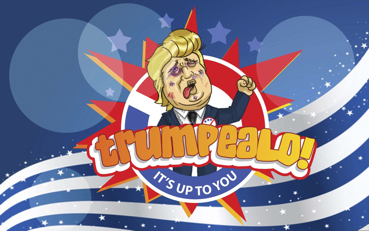 PHOTO: This screen grab released by Mexican app developer Karaokulta on Sept. 2, 2015 in Guadalajara, Mexico, shows the opening splash screen of the new video game called "Trumpealo," which roughly translates as "Trump him."