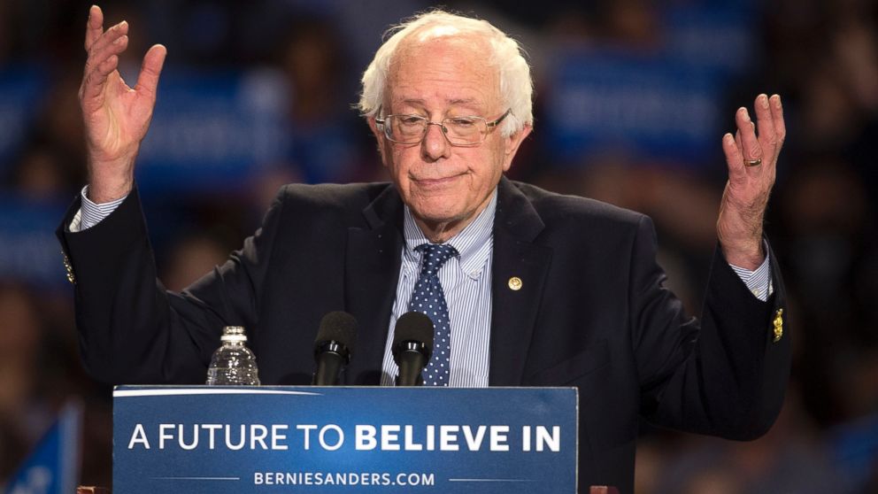 Democratic presidential candidate Sen. Bernie Sanders, I-Vt., speaks during a rally, Feb. 21, 2016, in Greenville, S.C.