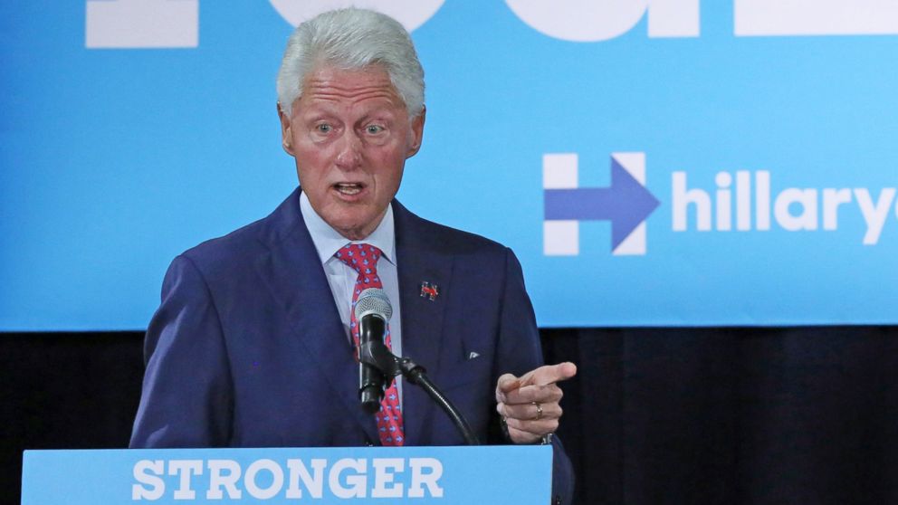 Former President Bill Clinton campaigns for his wife, Democratic presidential candidate Hillary Clinton, Sept. 7, 2016, at Dr. James R. Smith Neighborhood Center in Orlando, Florida. 