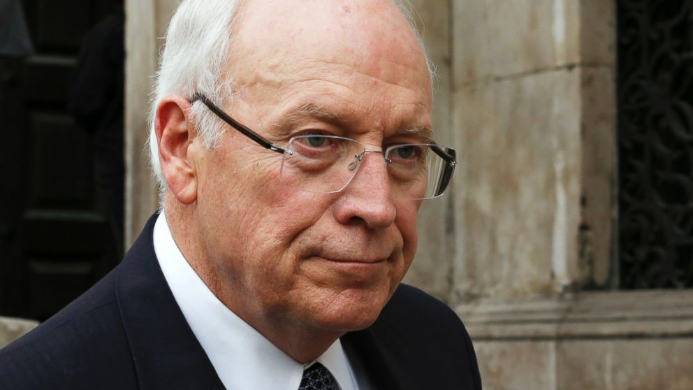 PHOTO: Former U.S. Vice President Dick Cheney leaves the funeral service of former British Prime Minister Margaret Thatcher at St. Paul's Cathedral, in London, April 17, 2013.