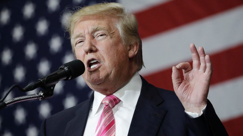 Republican presidential candidate Donald Trump speaks at a rally, Oct. 1, 2016, in Manheim, Pennsylvania.