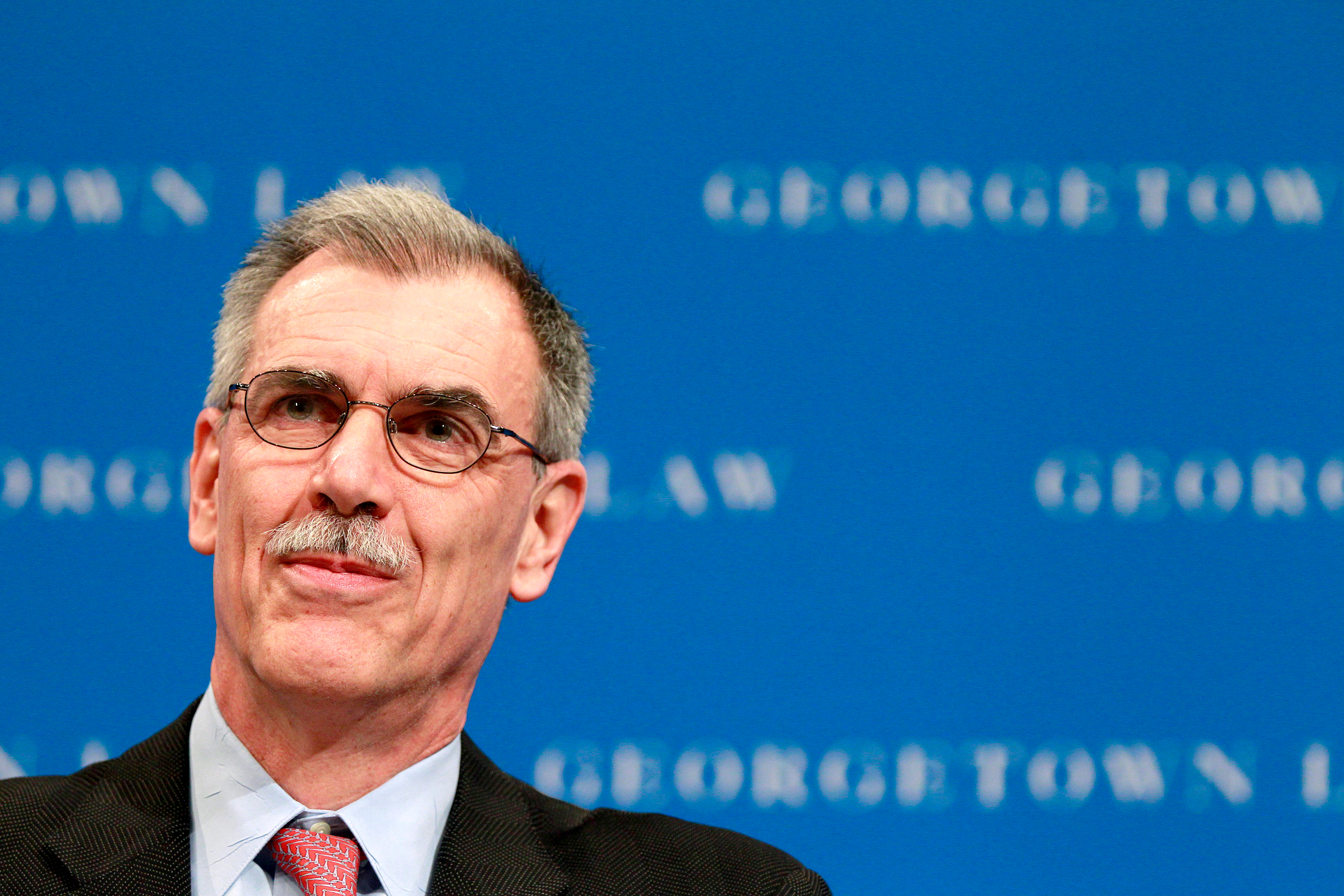 PHOTO: Solicitor General Donald B. Verrilli Jr., speaks at a Georgetown University Law Center forum in Washington, March 9, 2012.