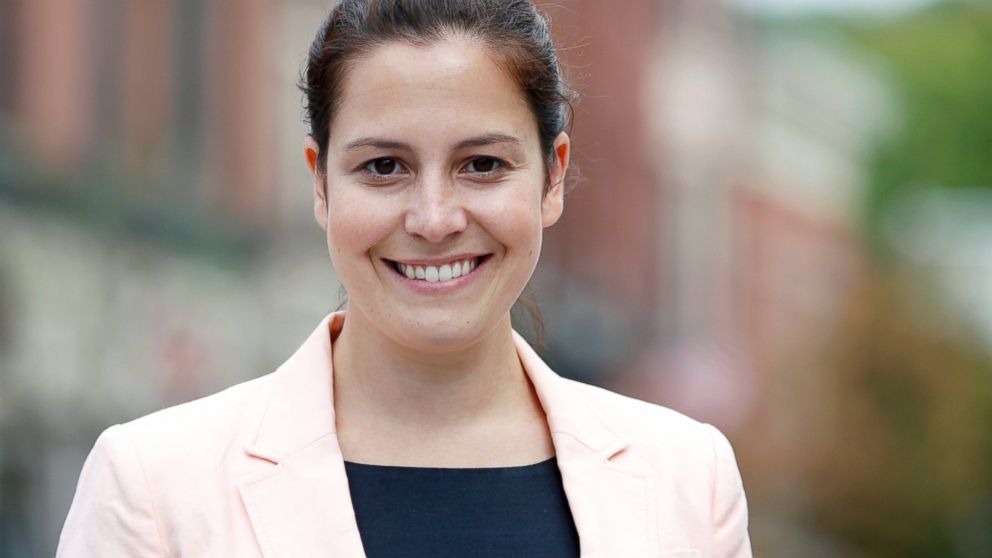 Republican Congressional candidate Elise Stefanik poses, Aug. 27, 2014, in Ballston Spa, N.Y.