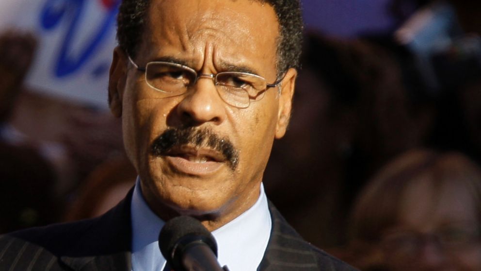 Missouri Rep. Emanuel Cleaver speaks at a rally in Kansas City, Mo., Oct. 1, 2008. 