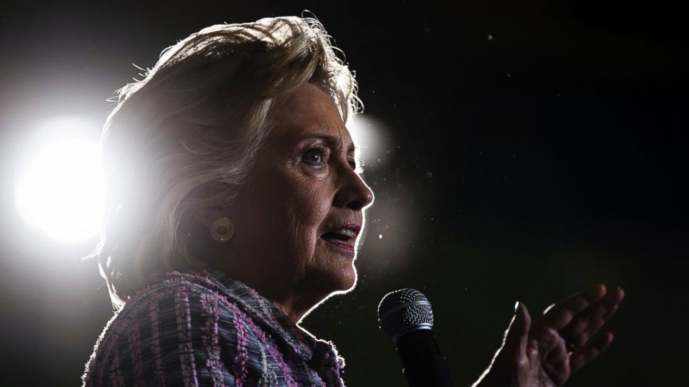 Hillary Clinton speaks during a campaign stop in Coral Springs, Florida, Sept. 30, 2016.