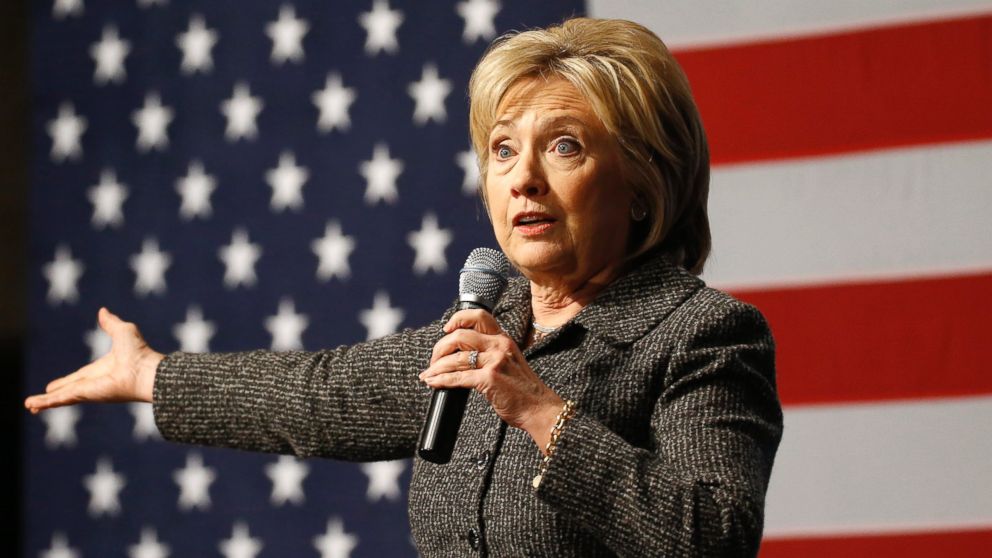 Democratic presidential candidate Hillary Clinton speaks during a campaign event at Iowa State University in Ames, Iowa, Jan. 12, 2016.