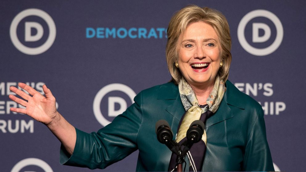 Democratic presidential candidate Hillary Clinton speaks to the Democratic National Committee 22nd Annual Women's Leadership Forum National Issues Conference in Washington, Oct. 23, 2015.