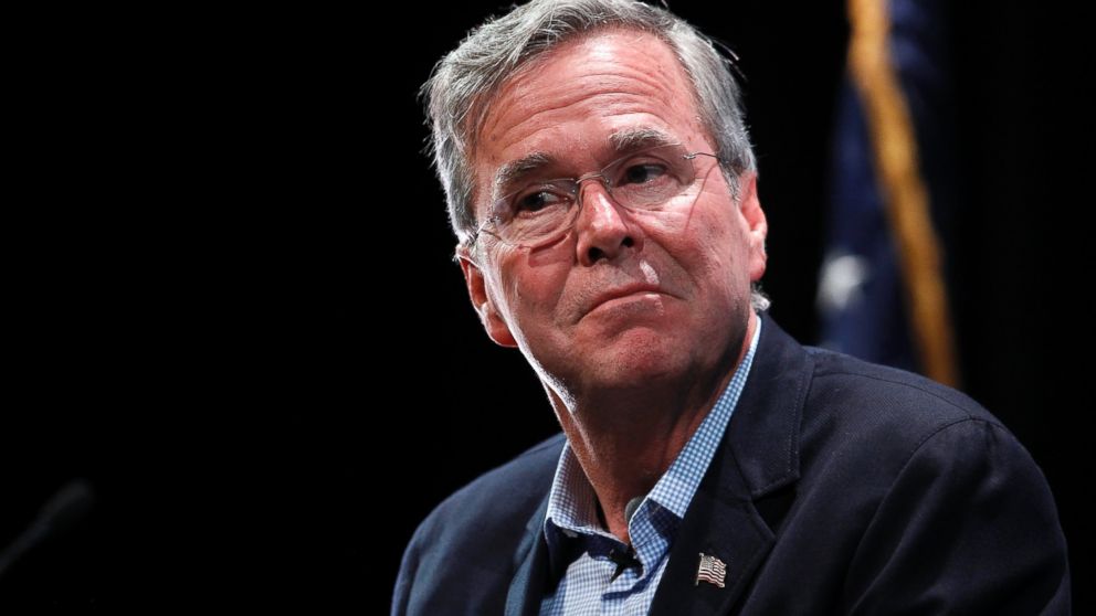 Republican presidential candidate Jeb Bush speaks during the LIBRE Initiative's policy forum series at the College of Southern Nevada in Las Vegas, Oct. 21, 2015.  