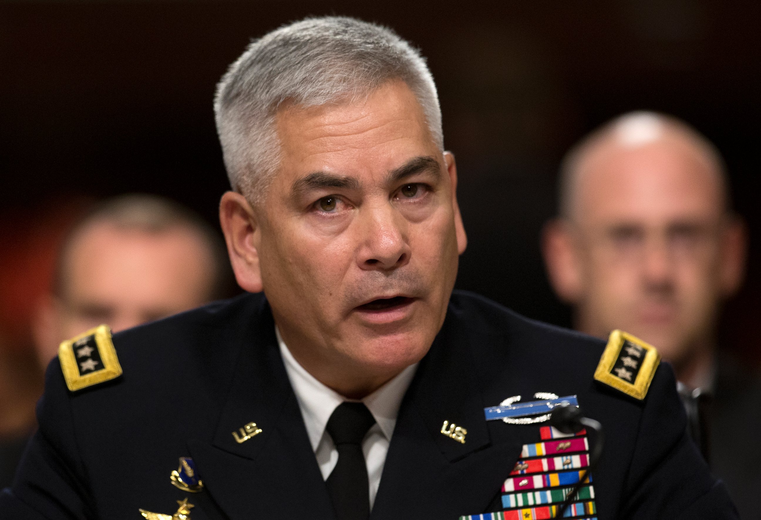 PHOTO: U.S. Forces-Afghanistan Resolute Support Mission Commander Gen. John Campbell testifies on Capitol Hill in Washington, Oct. 6, 2015, before the Senate Armed Services Committee.