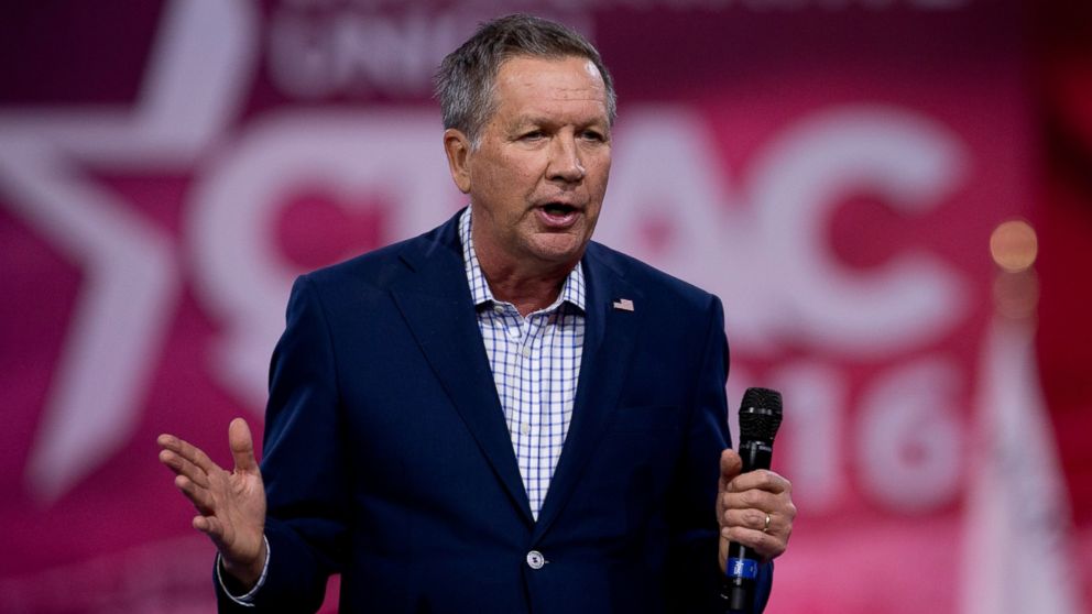 Republican presidential candidate, Ohio Gov. John Kasich speaks during the Conservative Political Action Conference (CPAC), March 4, 2016, in National Harbor, Md.