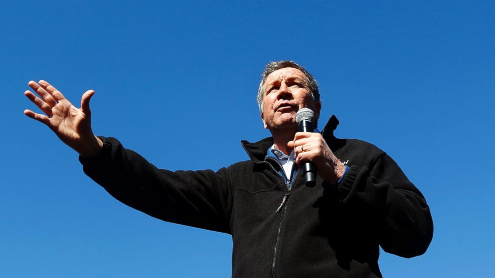 Republican presidential candidate, Ohio Gov. John Kasich speaks during a campaign stop, Feb. 13, 2016, in Mauldin, S.C.
