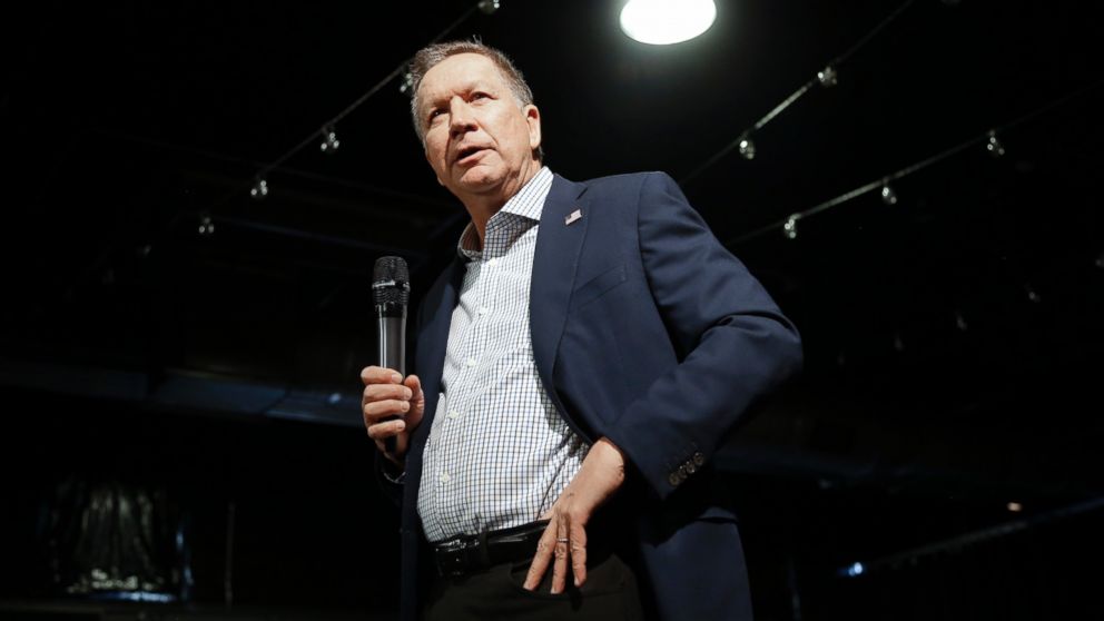 Republican presidential candidate Ohio Gov. John Kasich speaks at a rally, Feb. 27, 2016, in Nashville, Tenn. 
