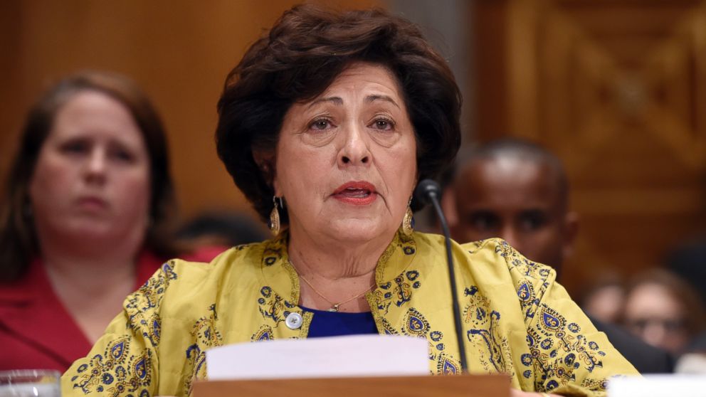 Office of Personnel Management (OPM) director Katherine Archuleta testifies on Capitol Hill in Washington, June 25, 2015.  