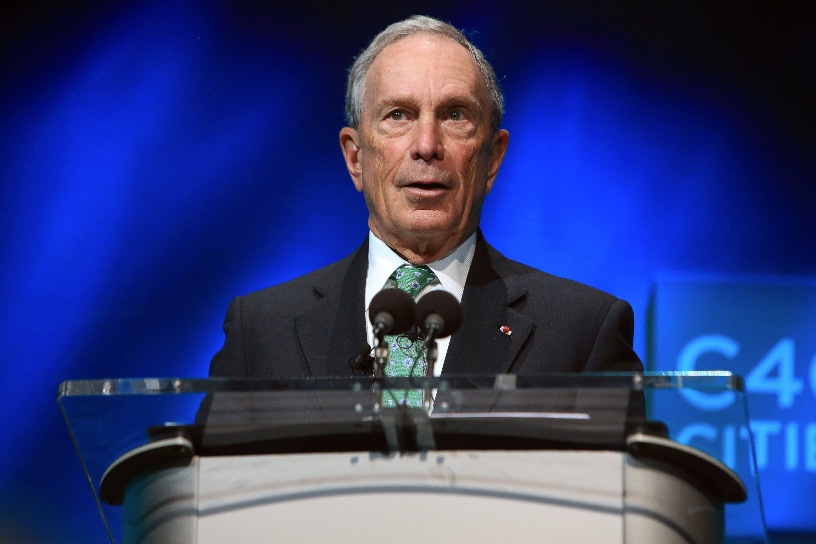 PHOTO: Michael Bloomberg speaks during the C40 cities awards ceremony, Dec. 3, 2015, in Paris. 