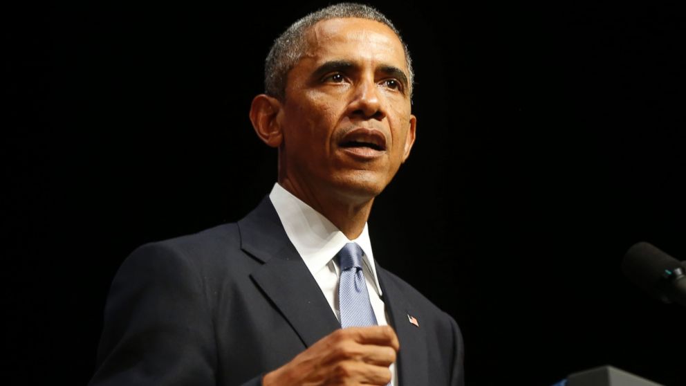 PHOTO: President Barack Obama speaks at Nordea Concert Hall in Tallinn, Estonia, in this Sept. 3, 2014 file photo.