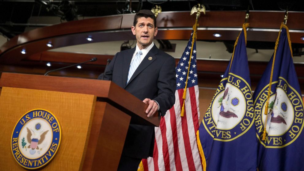 Rep. Paul Ryan speaks at a news conference following a House Republican meeting, Oct. 20, 2015, on Capitol Hill in Washington.