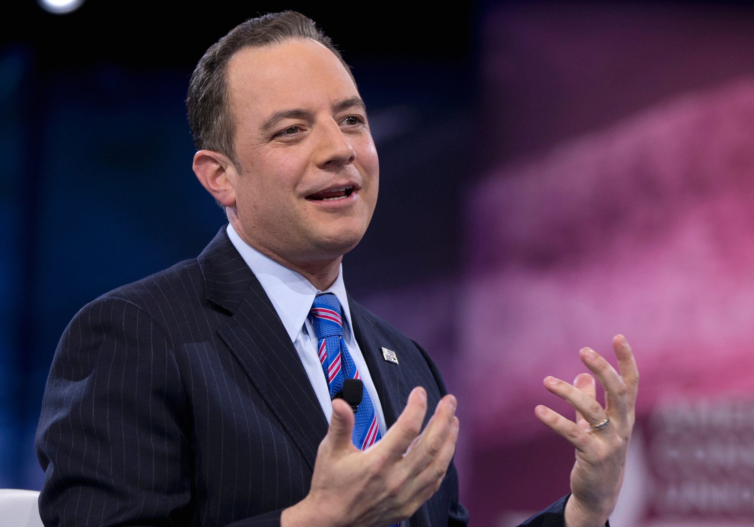 PHOTO: Republican National Committee Chairman Reince Priebus speaks in National Harbor, Md., March 4, 2016. 