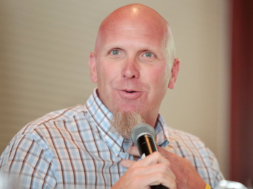 PHOTO: Rick Wiley, manager of Wisconsin Gov. Scott Walker's presidential campaign, speaks at a WisPolitics luncheon at The Madison Club in Madison, Wisconsin, July 21, 2015.
