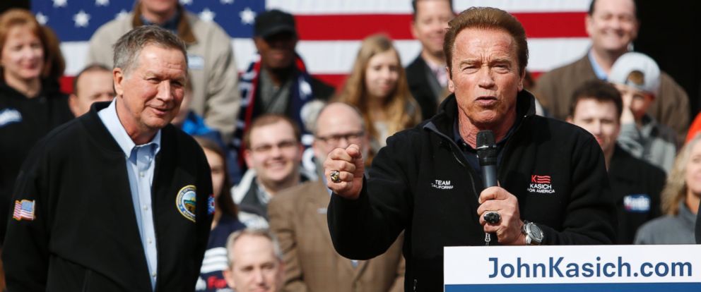 Arnold Schwarzenegger Endorses John Kasich, Calls Him 'Action Hero ...