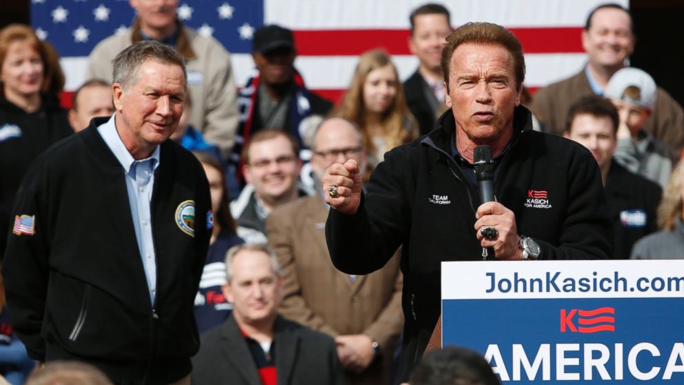 Arnold Schwarzenegger Endorses John Kasich, Calls Him 'Action Hero ...