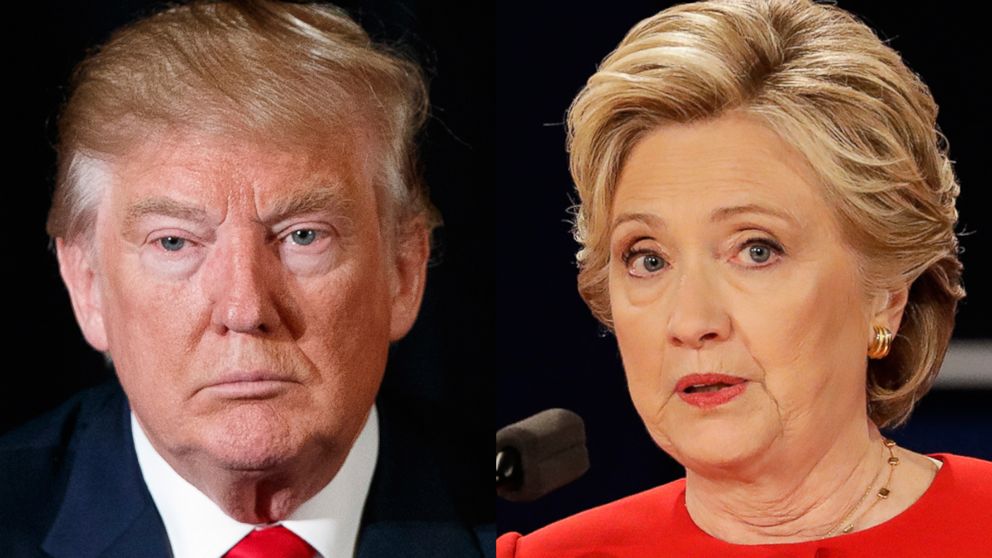Donald Trump, left, and Hillary Clinton.