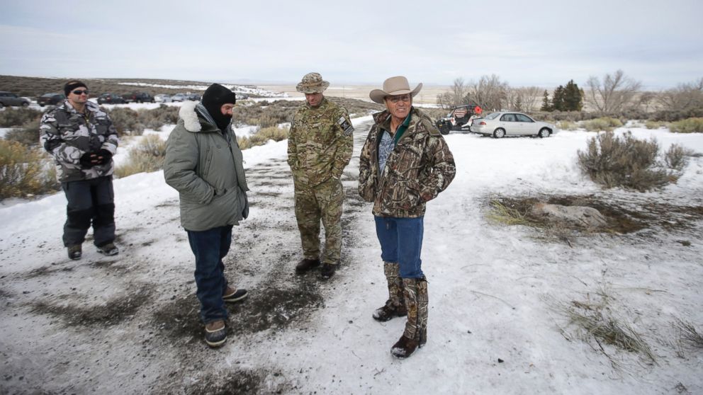 Members of the group have been occupying the Malheur National Wildlife Refuge headquarters, Jan. 4, 2016, near Burns, Ore. The group calls itself Citizens for Constitutional Freedom and has sent a "demand for redress" to local, state and federal officials.